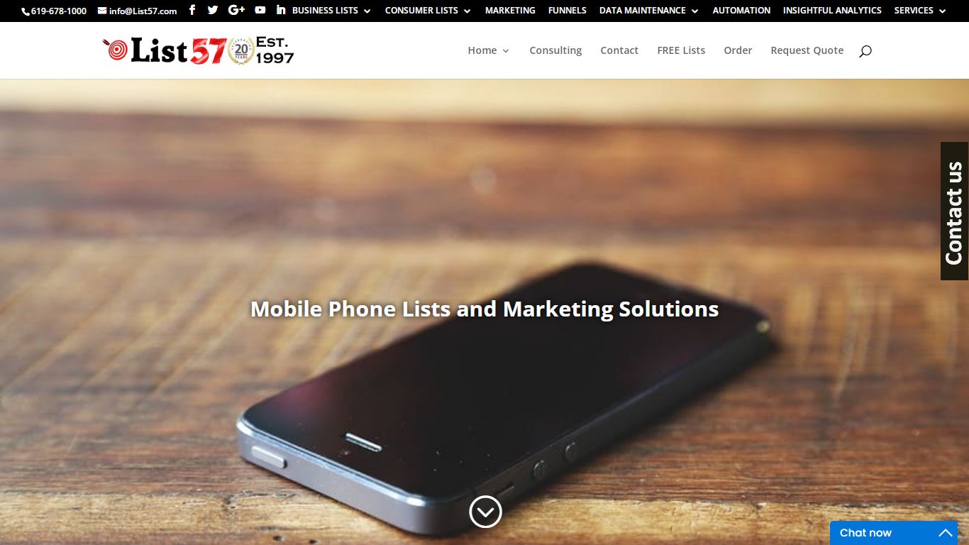 Mobile Phone Lists, Leads and Marketing Solutions - List57